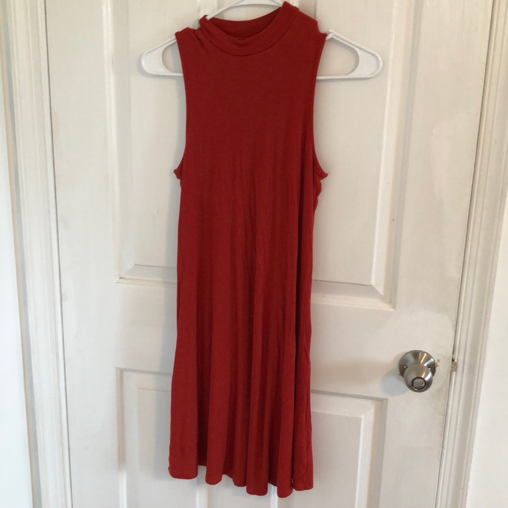 turtle neck tunic dress